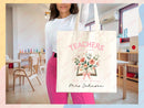 Teacher Appreciation Bag Gift Tote Bag Canvas Custom Teacher Gift Personalized School Bag Gifted Teacher Tote Reusable Bag School Campus Bag