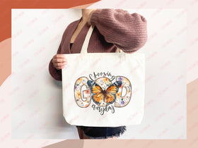 Faith Tote Bag Christian Tote Bag Gift Religious Scripture Gift Bible Verse Christian Girl Gift Church Sunday School Bag Campus Tote Shopper