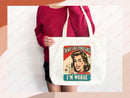Funny Canvas Tote Bag Humor Bag Everyday Tote Eco Friendly Gift Tote Shopper Reusable Grocery Bag Cute Aesthetic Bag School Bag Gift for Her