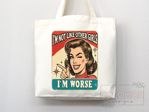 Funny Canvas Tote Bag Humor Bag Everyday Tote Eco Friendly Gift Tote Shopper Reusable Grocery Bag Cute Aesthetic Bag School Bag Gift for Her