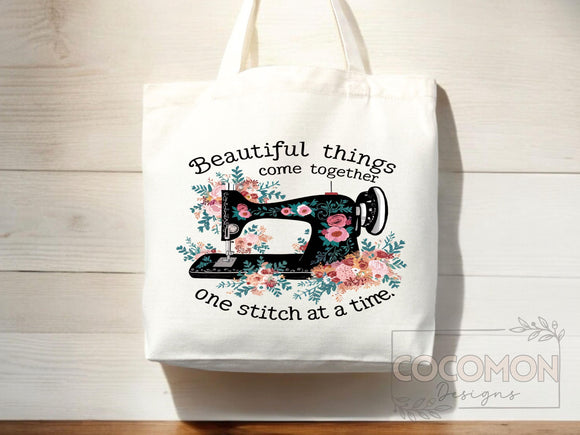 Sewing Lover Canvas Tote Bag Funny Gift Sewing Bag Knit Everyday Tote Eco Friendly Gift Tote Shopper Reusable Grocery Bag Cute Aesthetic Bag