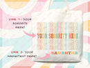 Custom Sorority Tote Bag Gift Rush Initiation Bid Day Big Little Gift Custom Name Sorority Gift College Tote Bag Personalized Gift For Her