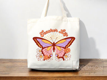 Teacher Appreciation Bag Gift Tote Bag Canvas Custom Teacher Gift Personalized School Bag Gifted Teacher Tote Reusable Bag School Campus Bag