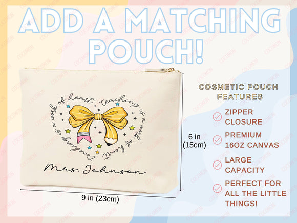 Teacher Appreciation Bag Gift Tote Bag Canvas Custom Teacher Gift Personalized School Bag Gifted Teacher Tote Reusable Bag School Campus Bag