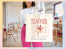 Teacher Appreciation Bag Gift Tote Bag Canvas Custom Teacher Gift Personalized School Bag Gifted Teacher Tote Reusable Bag School Campus Bag