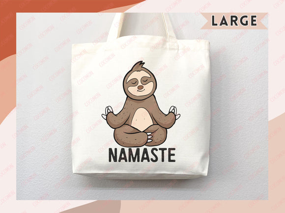 Yoga Canvas Tote Bag Fun Yoga Lover Gift for Yoga Tote Bag Everyday Tote Eco Friendly Aesthetic Tote Shopper Reusable Grocery Bag Cute Bag
