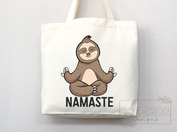 Yoga Canvas Tote Bag Fun Yoga Lover Gift for Yoga Tote Bag Everyday Tote Eco Friendly Aesthetic Tote Shopper Reusable Grocery Bag Cute Bag