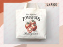 Tomato Canvas Tote Bag Farmers Market Tote Bag Gift Tote Shopper Bag Everyday Tote Eco Friendly Tote Reusable Grocery Bag Summer Bag