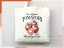 Tomato Canvas Tote Bag Farmers Market Tote Bag Gift Tote Shopper Bag Everyday Tote Eco Friendly Tote Reusable Grocery Bag Summer Bag
