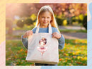 Personalized Name Tote Bag Ballerina Ballet Gift Daycare Diaper Bag Custom Tote Customized Name Back to School Bag for Kids Bag Kindergarten