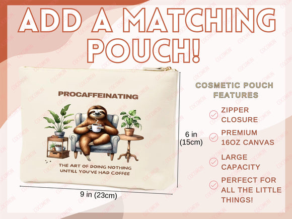 Sloth Canvas Tote Bag Funny Sloth Lover Gift Tote Bag Everyday Tote Eco Friendly Gift Tote Shopper Bag Reusable Grocery Bag Cute Bag Animal