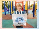 Kids Name Tote Bag Childrens Gift Library Bag Daycare Diaper Bag Custom Tote Customized Name Back to School Bag for Kids Bag Kindergarten