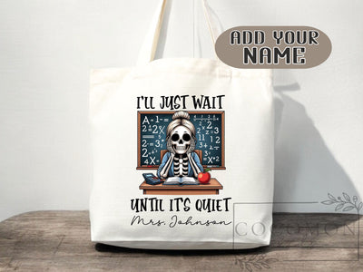 Teacher Appreciation Bag Gift Tote Bag Canvas Custom Teacher Gift Personalized School Bag Gifted Teacher Tote Reusable Bag School Campus Bag