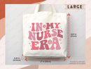 Nurse Canvas Tote Bag Nursing Bag Registered Nurse Gift for Her Women Bag Everyday Tote Eco Friendly Gift Tote Shopper Reusable Grocery Bag