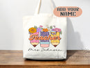 Teacher Appreciation Bag Gift Tote Bag Canvas Custom Teacher Gift Personalized School Bag Gifted Teacher Tote Reusable Bag School Campus Bag