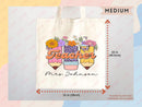 Teacher Appreciation Bag Gift Tote Bag Canvas Custom Teacher Gift Personalized School Bag Gifted Teacher Tote Reusable Bag School Campus Bag
