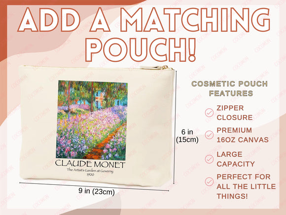 Monet Tote Bag Artsy Bag Monet Shoulder Bag Monet Gift School Tote Bag Eco Friendly Aesthetic Tote Shopper Reusable Grocery Bag Gift for Her