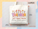 Teacher Appreciation Bag Gift Tote Bag Canvas Custom Teacher Gift Personalized School Bag Gifted Teacher Tote Reusable Bag School Campus Bag