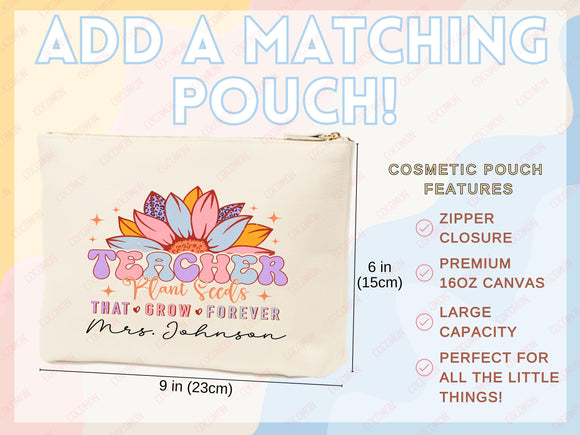 Teacher Appreciation Bag Gift Tote Bag Canvas Custom Teacher Gift Personalized School Bag Gifted Teacher Tote Reusable Bag School Campus Bag