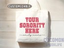 Custom Sorority Tote Bag Gift Rush Initiation Bid Day Big Little Gift Custom Name Sorority Gift College Tote Bag Personalized Gift For Her
