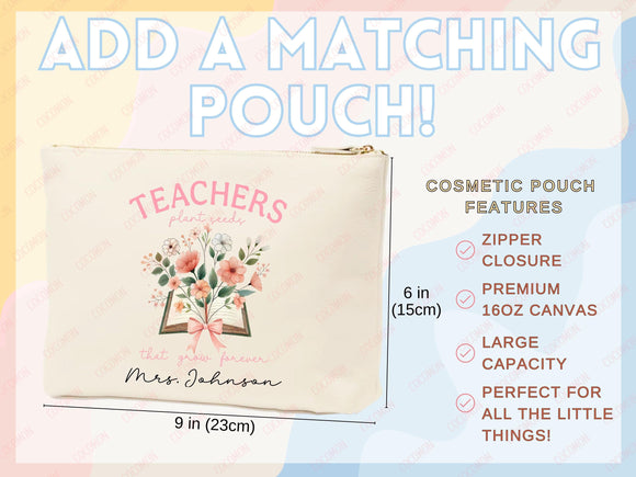 Teacher Appreciation Bag Gift Tote Bag Canvas Custom Teacher Gift Personalized School Bag Gifted Teacher Tote Reusable Bag School Campus Bag