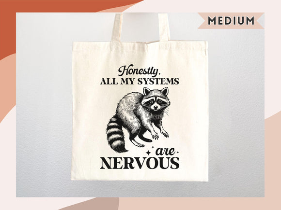 Raccoon Canvas Tote Bag Funny Raccoon Lover Gift Tote Bag Everyday Tote Eco Friendly Tote Shopper Gift Tote Reusable Grocery Bag Cute Bag