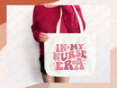 Nurse Canvas Tote Bag Nursing Bag Registered Nurse Gift for Her Women Bag Everyday Tote Eco Friendly Gift Tote Shopper Reusable Grocery Bag