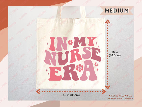 Nurse Canvas Tote Bag Nursing Bag Registered Nurse Gift for Her Women Bag Everyday Tote Eco Friendly Gift Tote Shopper Reusable Grocery Bag