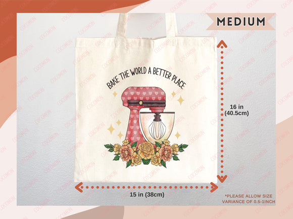 Baking Lover Canvas Tote Bag Funny Baker Gift Tote Bag Everyday Tote Eco Friendly Gift Tote Shopper Reusable Grocery Bag Cute Aesthetic Bag