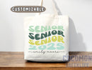 Custom Name Senior Tote Bag High School University Gift Graduation Bag for Her Personalized College Tote Campus School Bag Customized Gift