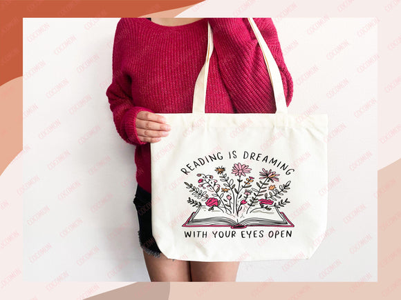 Book Lovers Tote Booktrovert Tote Bag Gift for Book Lover Bookworms Gift For Teachers Readers' Tote Shopper Library Bag School aesthetic bag