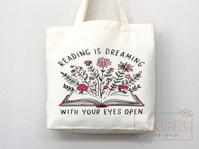 Book Lover Tote Bag — Book Lover Gift (096)