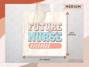 Nurse Canvas Tote Bag Nursing Bag Registered Nurse Gift for Her Women Bag Everyday Tote Eco Friendly Gift Tote Shopper Reusable Grocery Bag