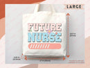 Nurse Canvas Tote Bag Nursing Bag Registered Nurse Gift for Her Women Bag Everyday Tote Eco Friendly Gift Tote Shopper Reusable Grocery Bag