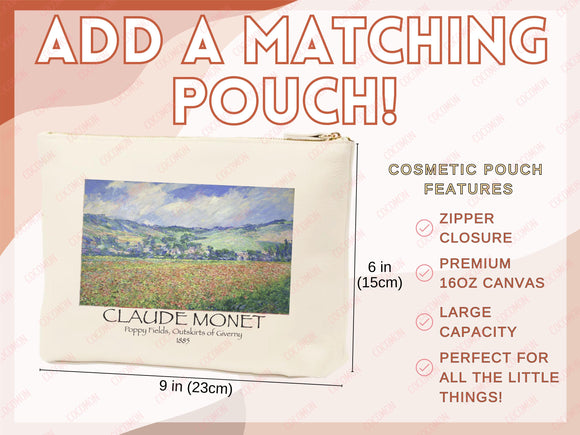 Monet Tote Bag Artsy Bag Monet Shoulder Bag Monet Gift School Tote Bag Eco Friendly Aesthetic Tote Shopper Reusable Grocery Bag Gift for Her