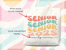 Custom Name Senior Tote Bag High School University Gift Graduation Bag for Her Personalized College Tote Campus School Bag Customized Gift